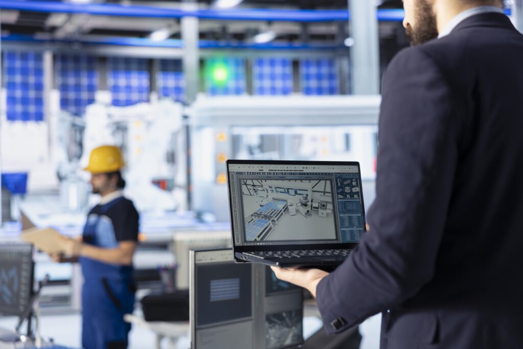 Man uses notebook to develop solar panel designs